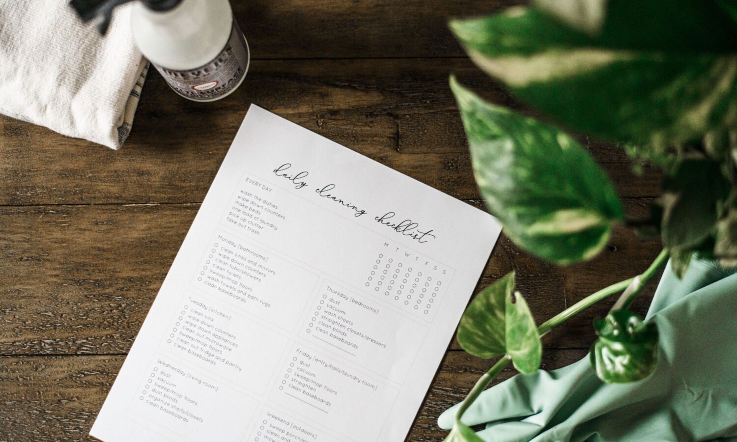 The Deep Cleaning Checklist That Covers Everything